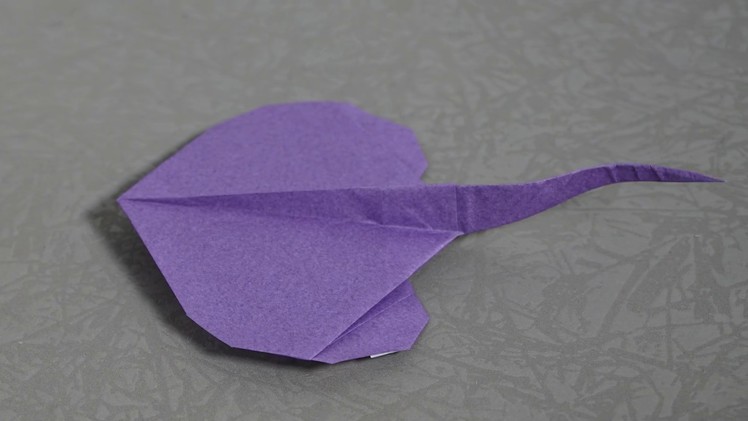 STINGRAY FISH Origami Tutorial - Design and folded by Hoang Tuan Origami