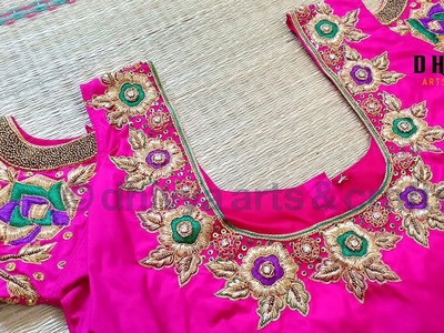 Aari advanced work blouse | aari bridal blouse design | heavy work wedding blouse designs | #221