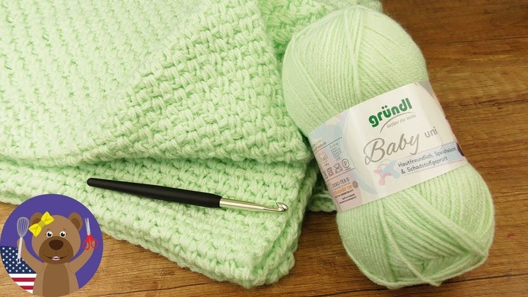 Baby Blanket DIY 70x90cm | Easy Crocheting Pattern | Crochet Projects for Beginners