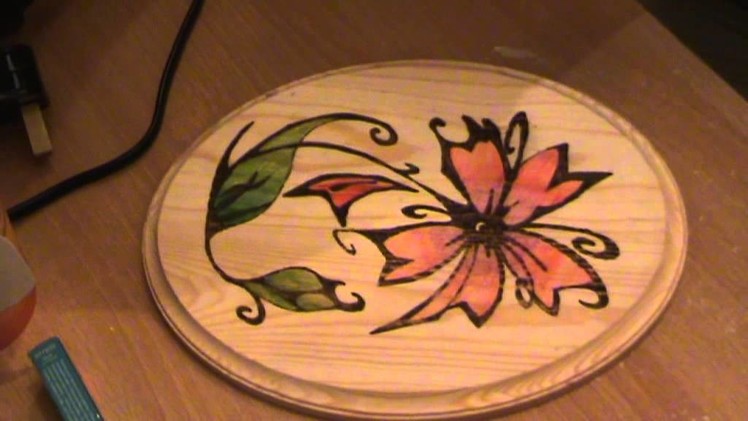 Basics and Tools of Pyrography (How to add color for your wood piece) Part 4