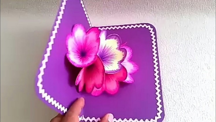 Bricolage 3D fleur POp Up Carte ????