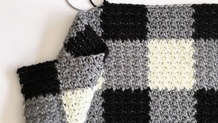 Crochet Griddle Stitch Gingham