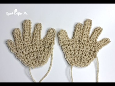 Crochet Hands Applique