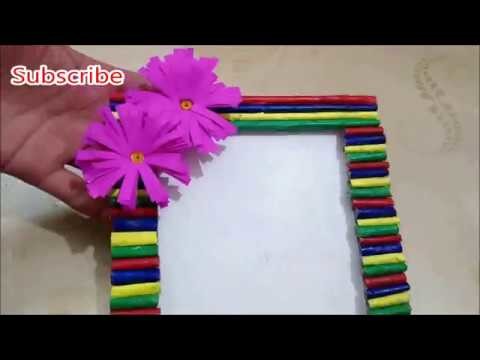 DIY Newspaper Photo frame Tutorial | Handmade Photo frame from newspaper | Best out of waste.