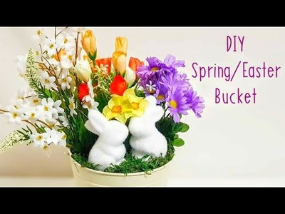 DIY Spring Floral Arrangement Centerpiece Decor, Artificial Flowers