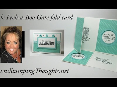 Double Peek a Boo Gate Fold Card