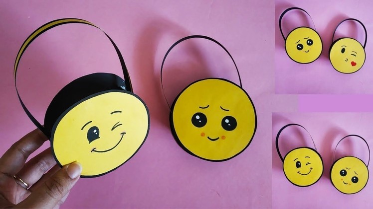 Emoji Inspired Paper Basket | Easy Paper Basket for Chocolates | Gift Basket | DIY