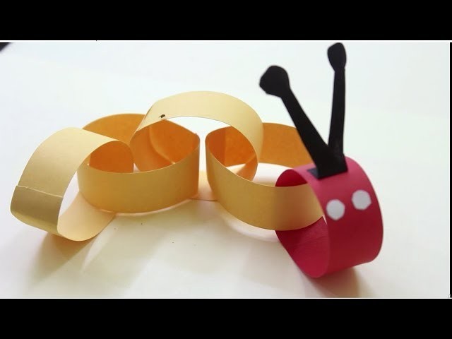 How to Make a Paper Caterpillar - Kids Craft Idea | Kids Craft Idea | Preschool craft idea