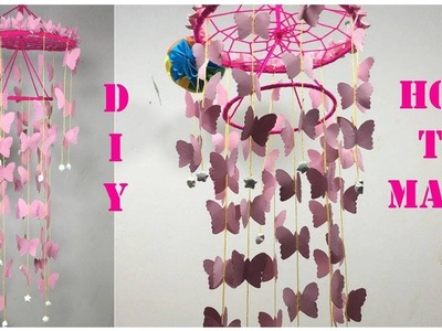 How to make wind chime out of paper - Handmade paper wind chime