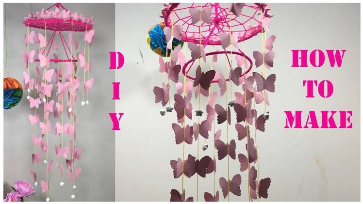 How to make wind chime out of paper - Handmade paper wind chime