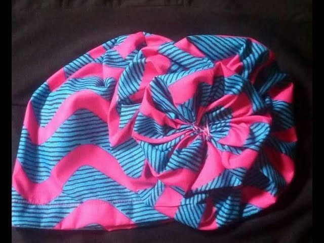 How to sew Ankara Take a bow cap - A step by step guide