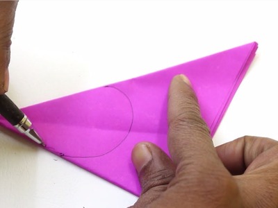 Paper Cutting Tricks - Decoration Paper Cutting | Joint Heart With Fold Paper Cutting
