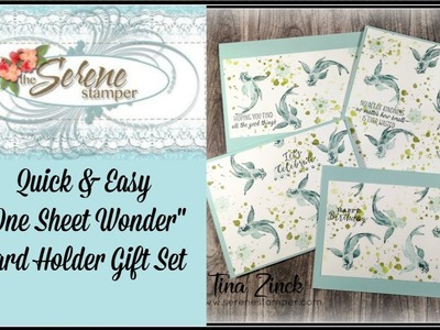Quick & Easy One Sheet Wonder Card Holder Gift Set