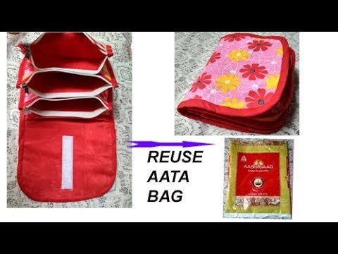 VERY USEFUL BAG FOR HOME & WHILE TRAVELLING from AATA BAG , cutting & stitching in hindi travel bag