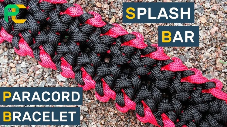 Wide Paracord Bracelet Splash Bar