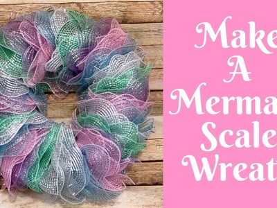 Wonderful Wreaths: How To Make A Mermaid Scale Wreath Using The Folded Ruffle Method
