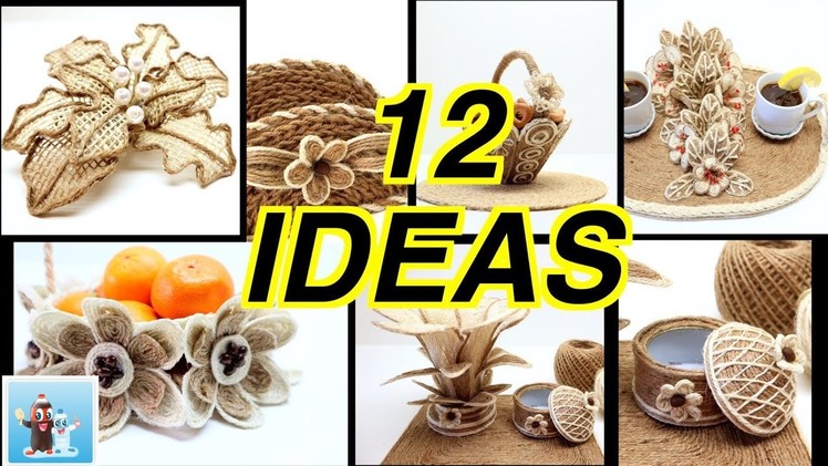 12 Wonderful Ideas How to Make Jute Flowers Art and Craft