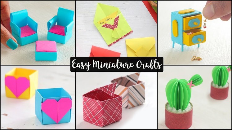 6 Easy Miniature Craft Ideas | DIY Miniatures