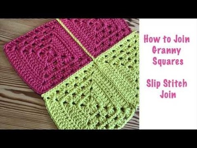 Blossom Crochet: Join Granny Squares with the 'Invisible' Slip Stitch!