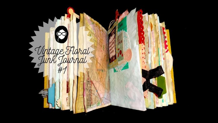 Cereal box photo album junk journal using Tsunami Rose Printables #1 (SOLD!)