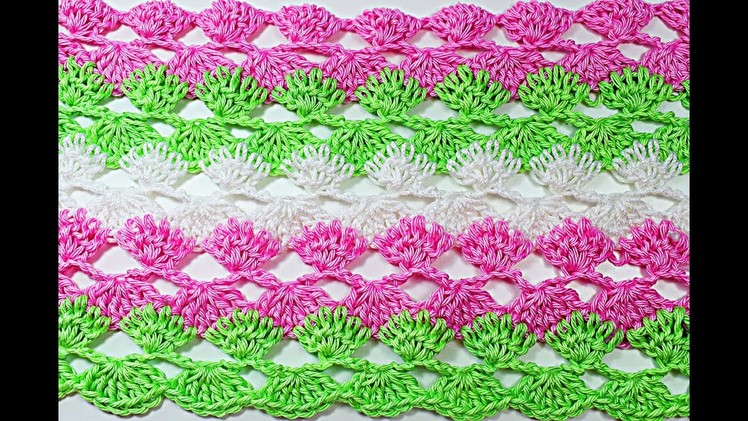Crochet  stitch for spring and summer very easy