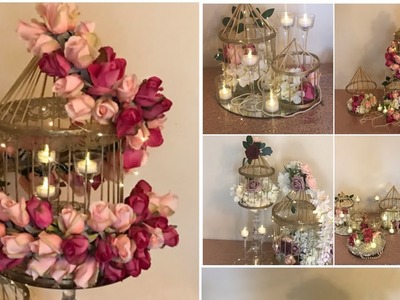 DIY- Bird Cage Floral Decor DIY- Bird Cage Garland Diy- Wedding Decor