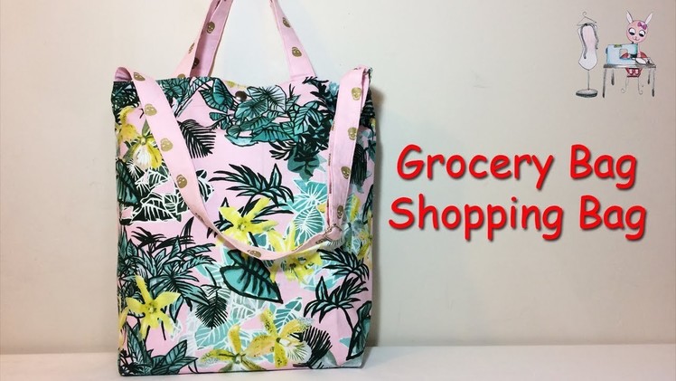 #DIY Grocery Bag | Shopping Bag | Tote Bag | Shoulder Bag | Sewing Tutorial