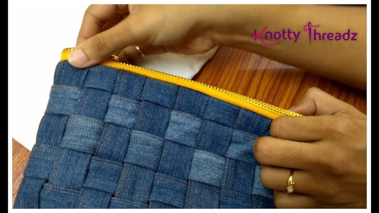 DIY Idea | Creative Recycling : Easy way to Turn.Convert your Old Jean into a Stylish. Trendy Purse