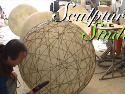 Fibreglass String Lanterns by Sculpture Studios