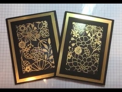 Gold Embossed Anniversary Card
