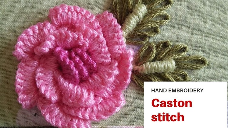 Hand Embroidery || Cast on stitch by EASY LEARNING BY ATIB