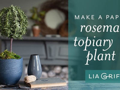 How to Make a Paper Rosemary Topiary