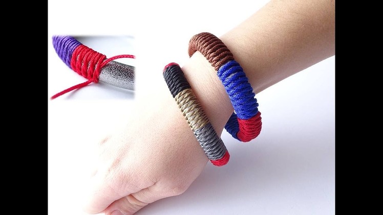 How to Make an "Indian Bangle Style" Bracelet-West Country Whipping Knot.Paracord-Como Hacer Pulsera