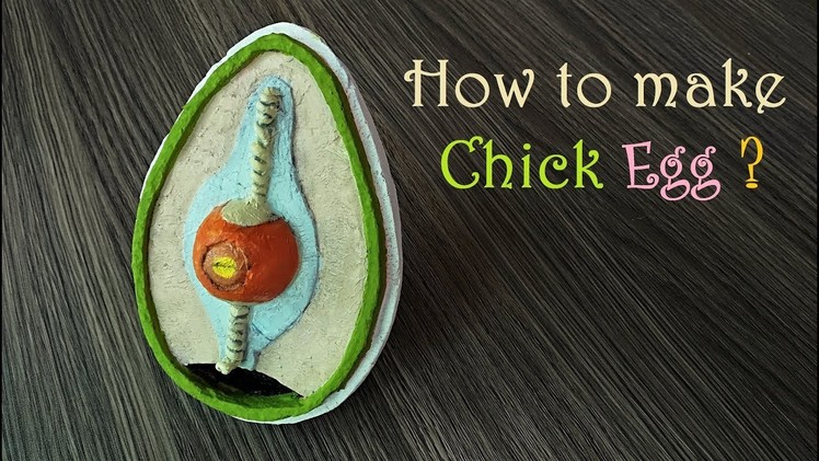 How to make Chick egg 3d Model