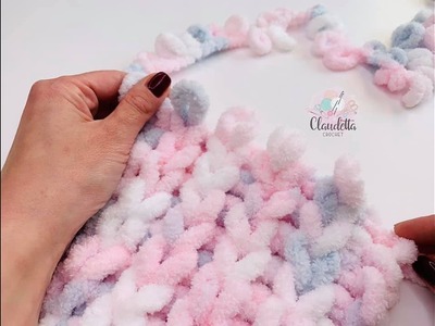 How to use Loop Yarn. Easy Baby Blanket