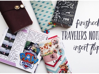 Journaling To My Kids | Traveler's Notebook Insert Share | Finished Insert Flip Through Video