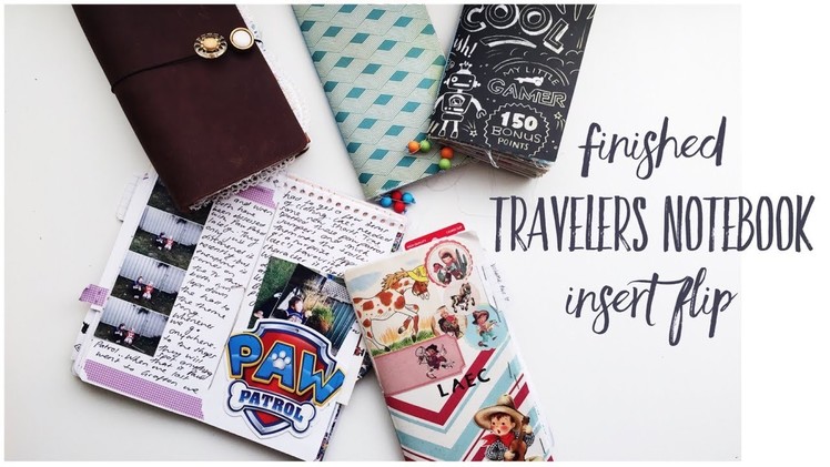 Journaling To My Kids | Traveler's Notebook Insert Share | Finished Insert Flip Through Video