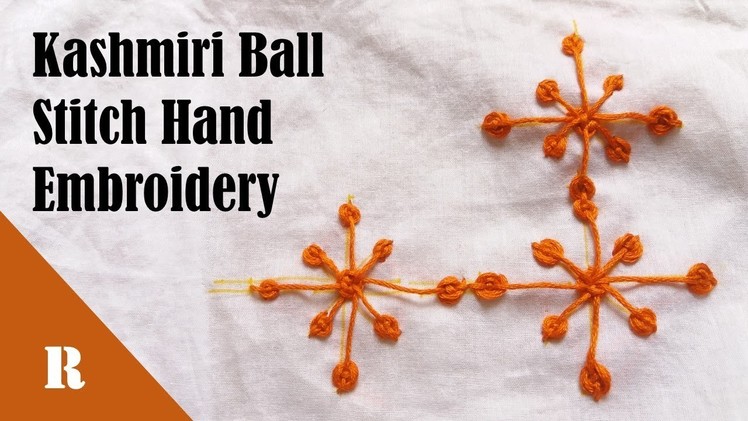 Kashmiri Ball Stitch Hand Embroidery By Razia's DailyLife