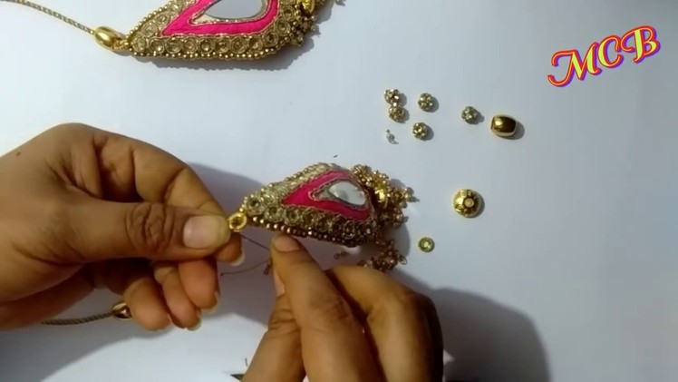 MCB's using Ready-made patches making of latest designer Lathakans.hangings at home easily