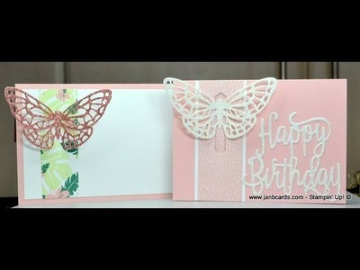 No.477 - Butterfly Closure Card - JanB UK #7 Top Stampin' Up! Independent Demonstrator