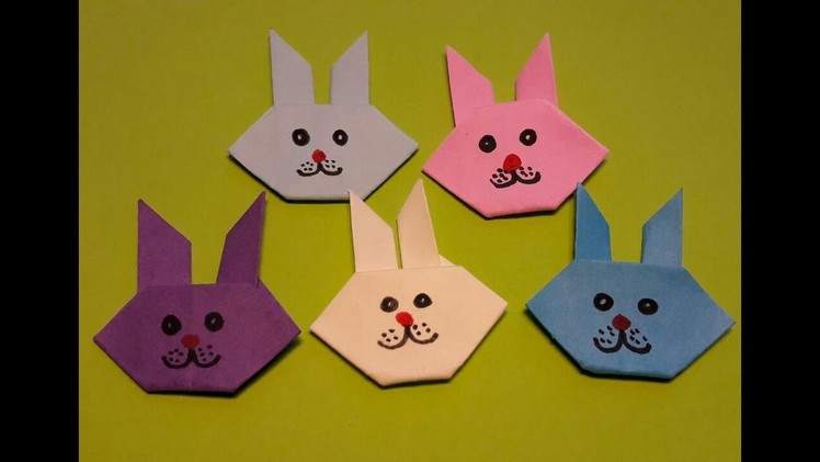 Origami Rabbit Face Easy to fold easy follow HD tutorial