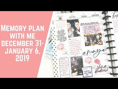 Plan with Me- Happy Memory Keeping- December 31- January 6, 2019
