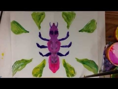 Science and Art for Kids: Paint Insects in Symmetry