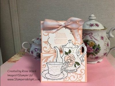 Tea Together Z Fold Easel Card