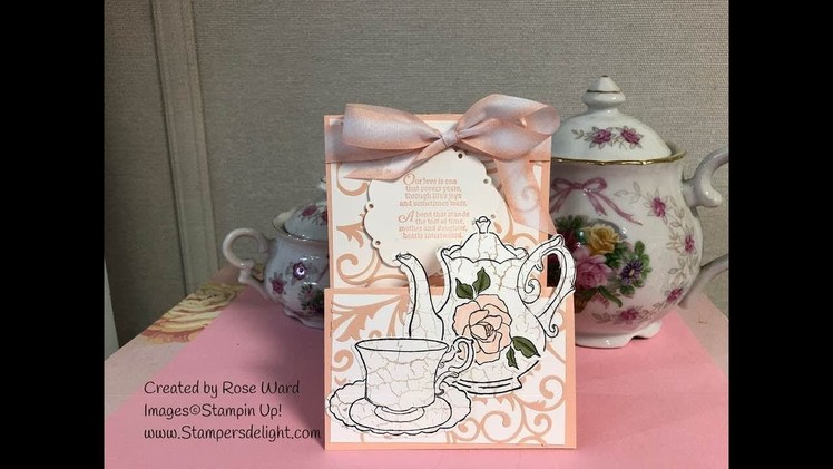 Tea Together Z Fold Easel Card