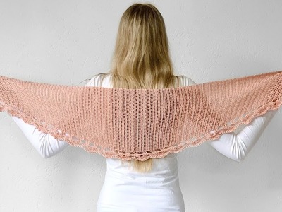 TO THE POINT SHAWL - FREE CROCHET PATTERN