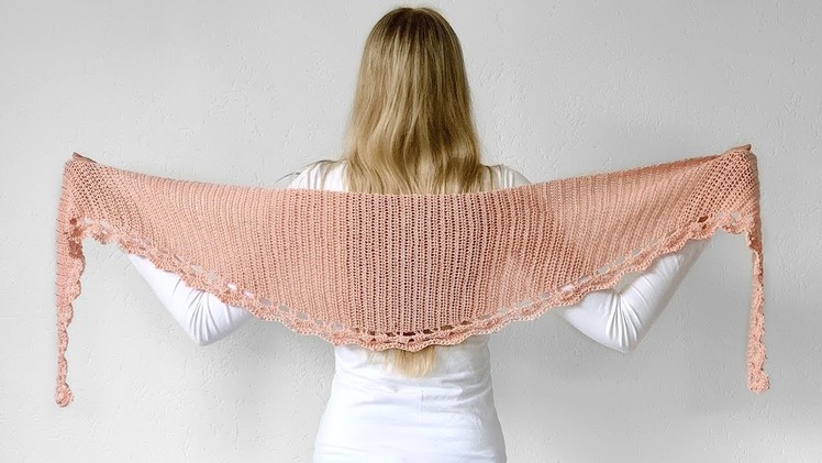 TO THE POINT SHAWL - FREE CROCHET PATTERN