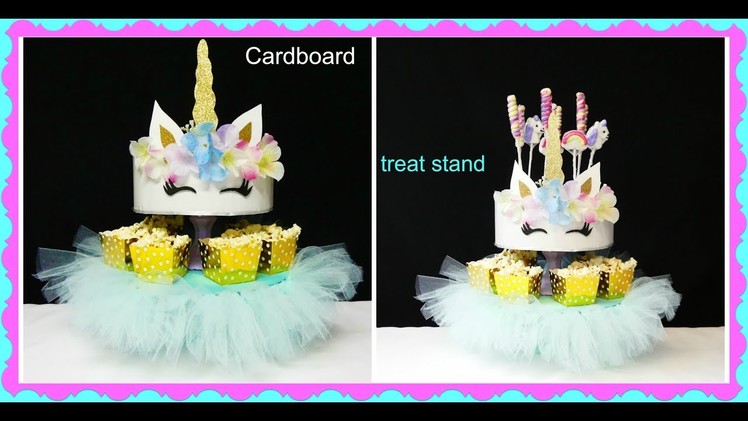 Unicorn cupcake stand