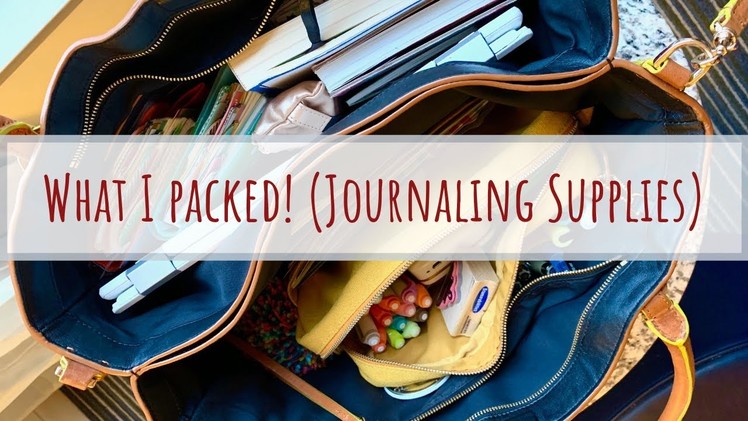 What I packed! Travel Journal + Art Supplies for a Weekend Getaway
