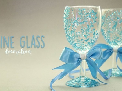 Wine Glass Decoration | glass painting